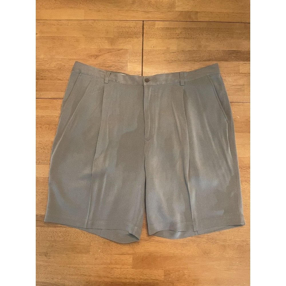 Tommy Bahama‎ Relax 100% Silk  Gray Shorts Men's Sz 42